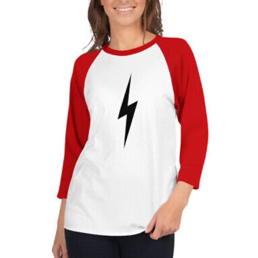 Aviator Nation. XL Unisex Lightning Bolt Long Sleeve Tee